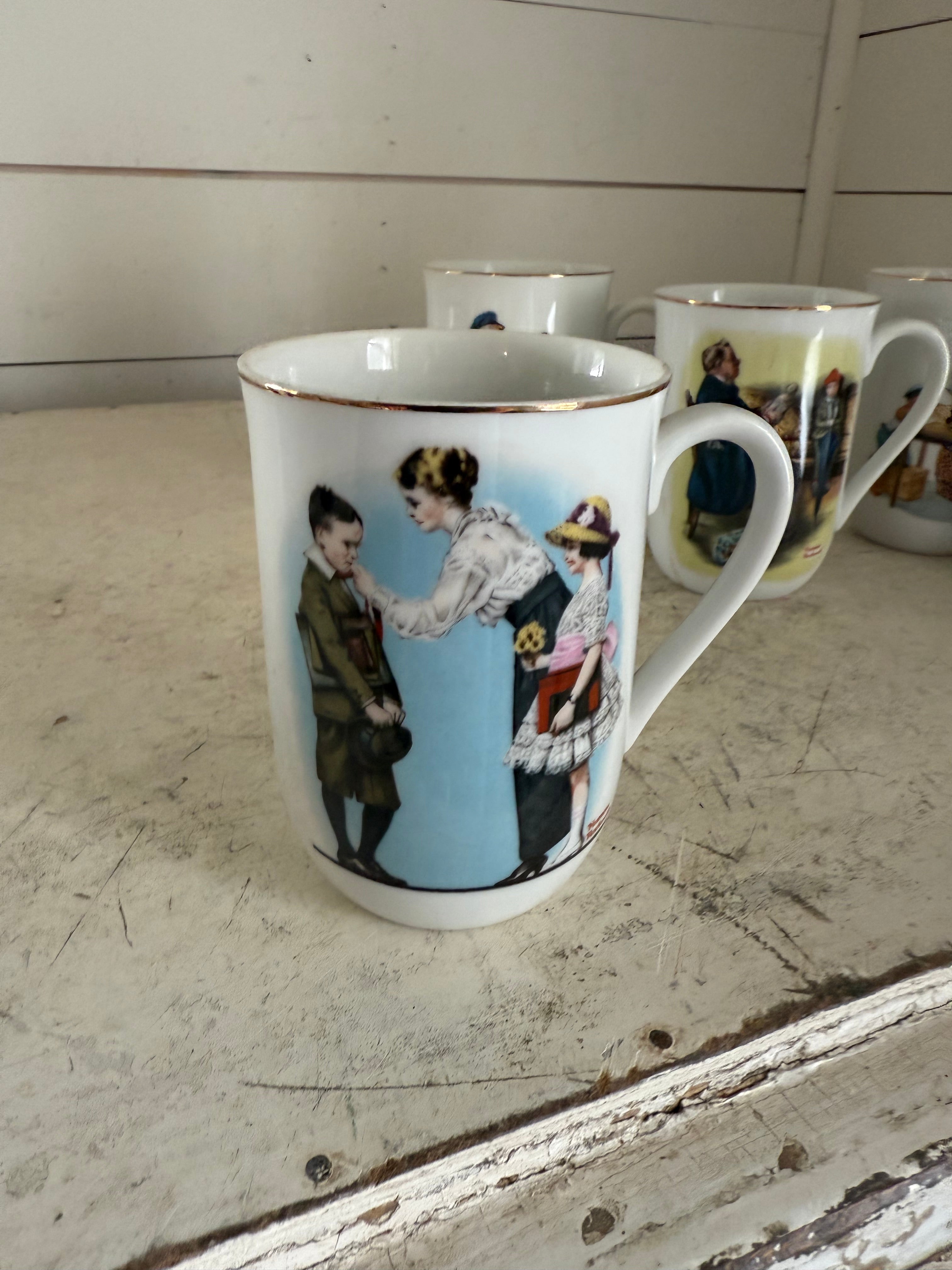 Norman Rockwell Collectible Mugs