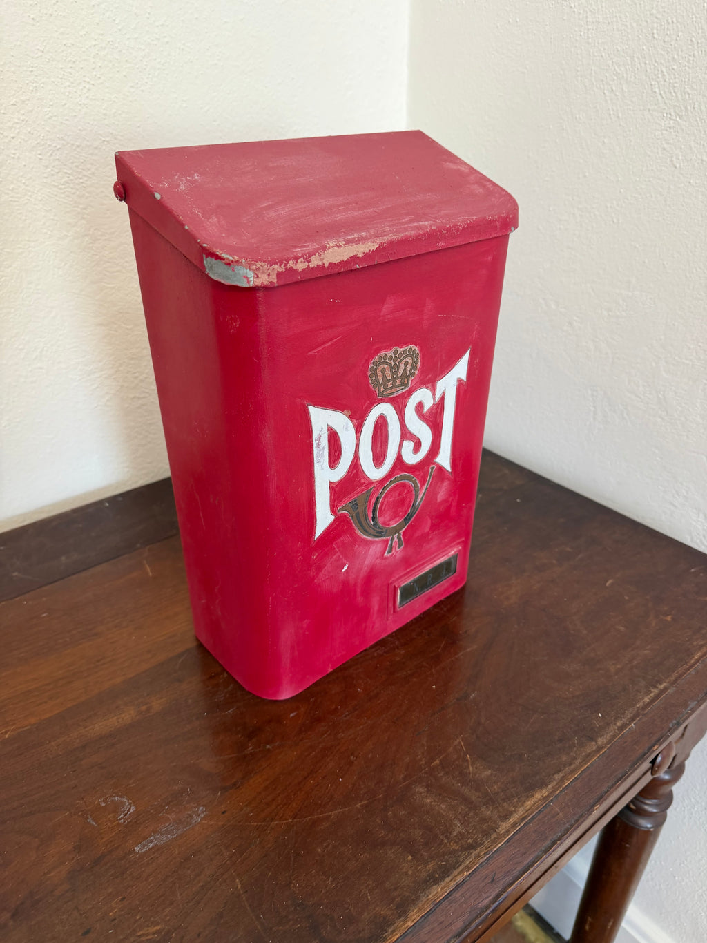 Vintage Johansson and Hallgren Metal Wall Mounted Mail Box “Post”