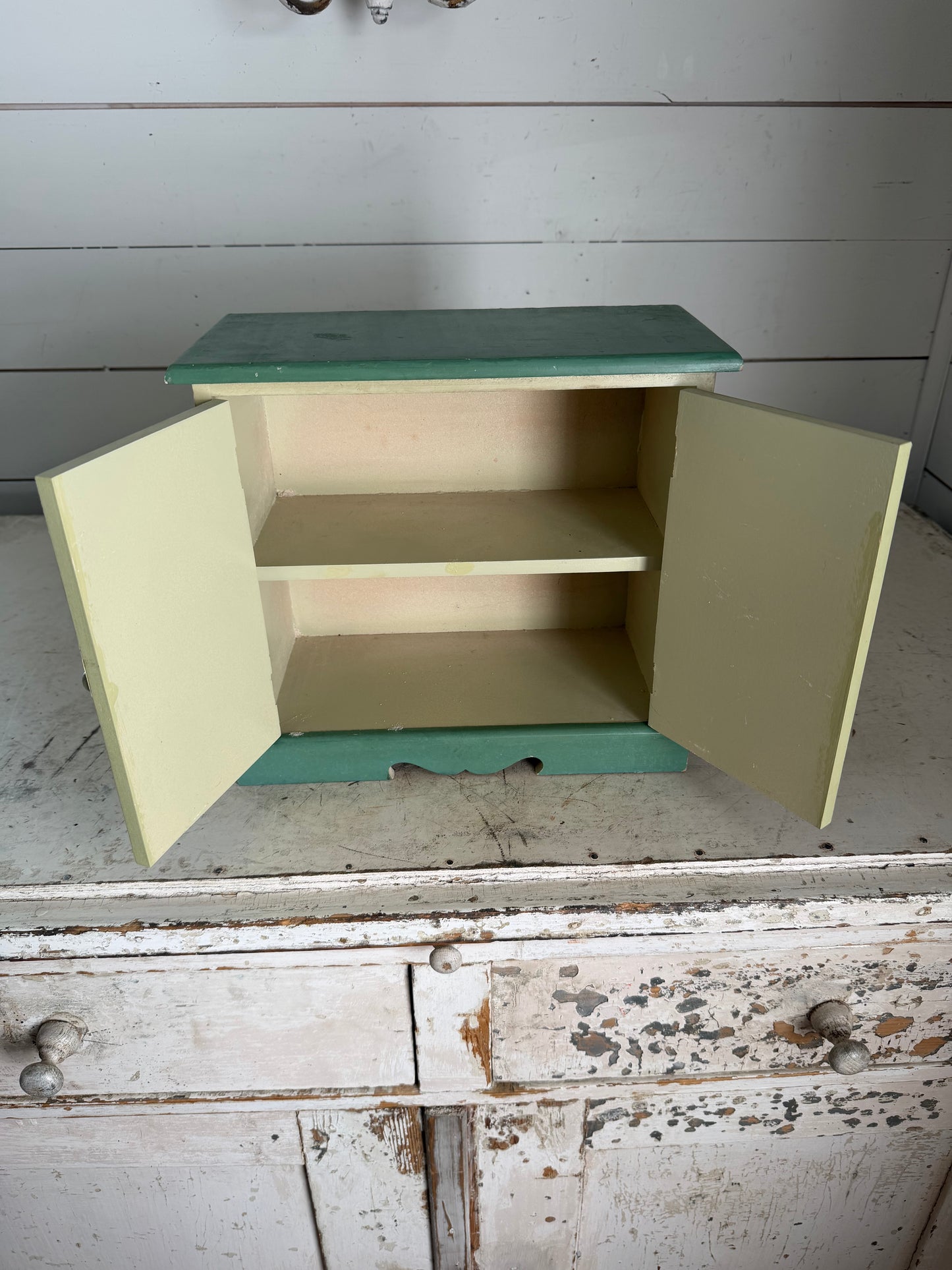 Small Wood Countertop Cabinet - Will Get Makeover