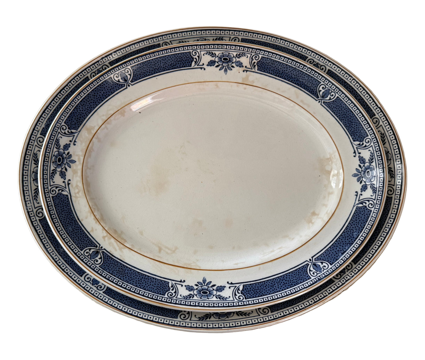 Set of Antique Bristol Ironstone Platters