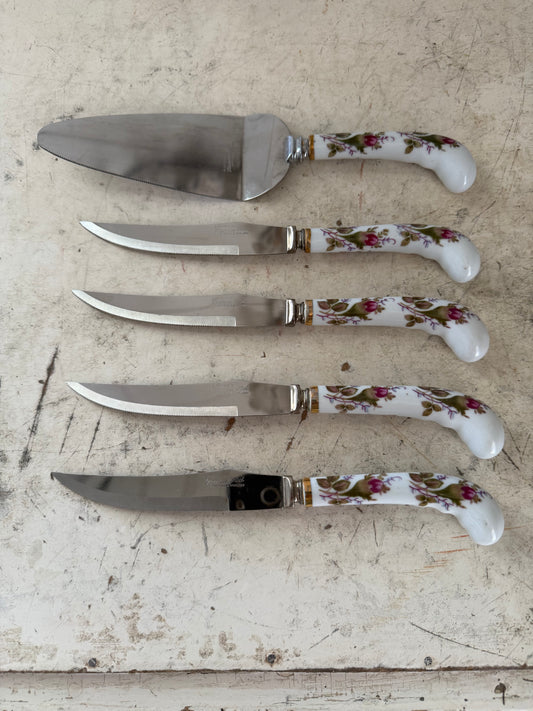 Vintage Sheffield England knives & cake server sold individually