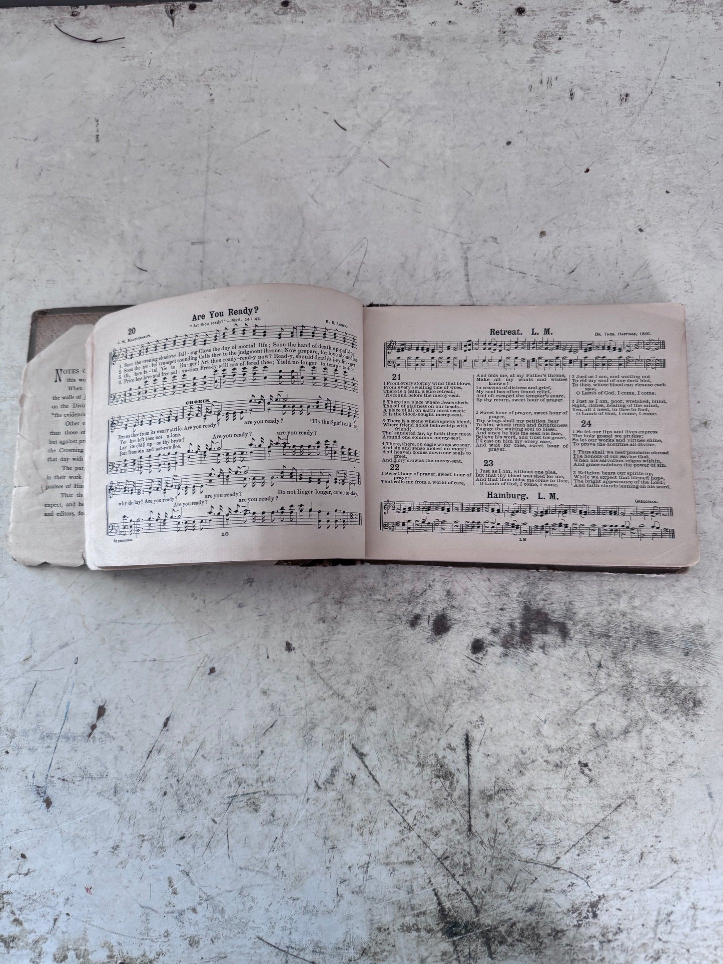 Antique Hymnal 1885 Notes Of Victory