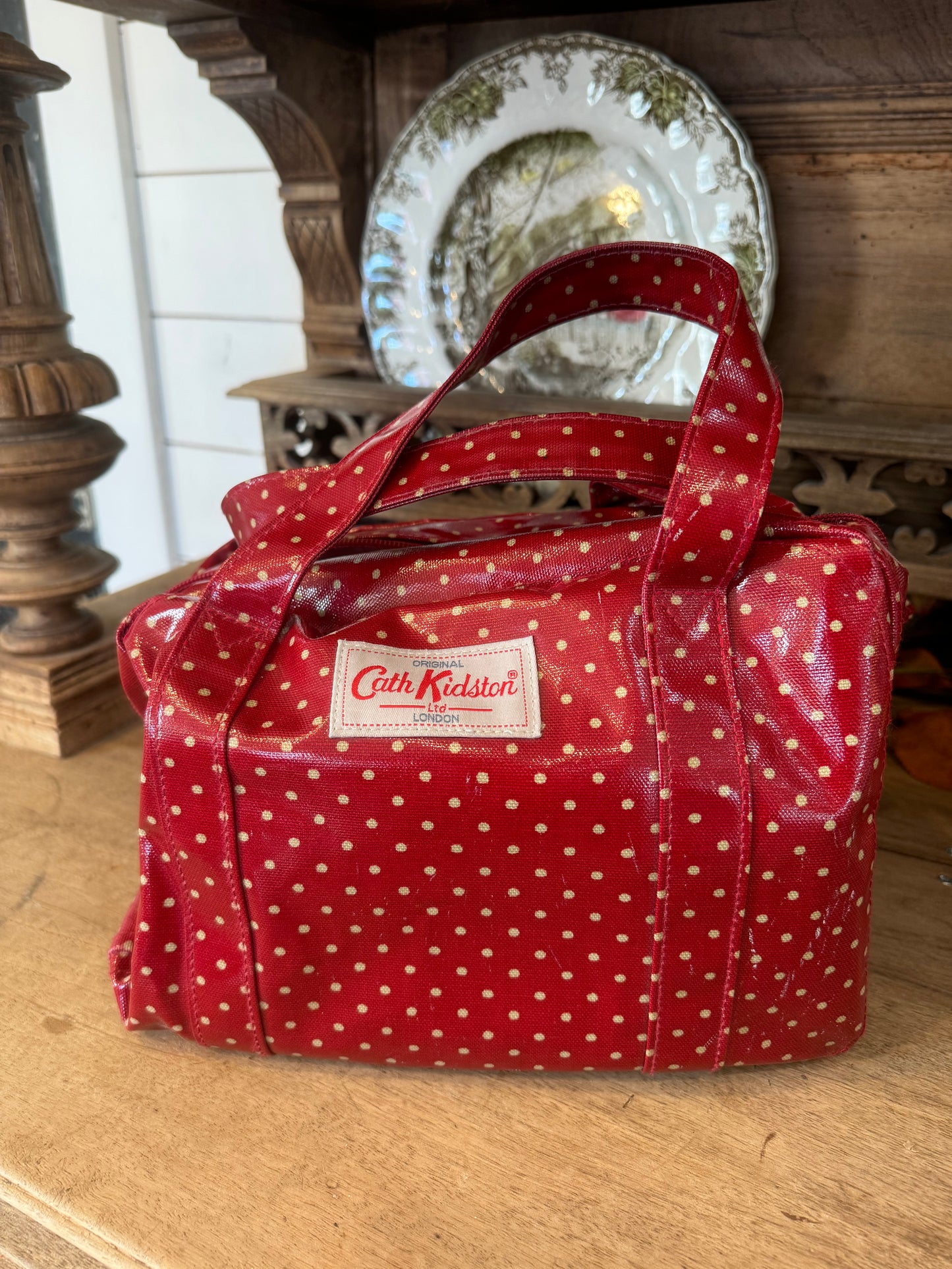 Cath Kidston Red Polka Dot Bag