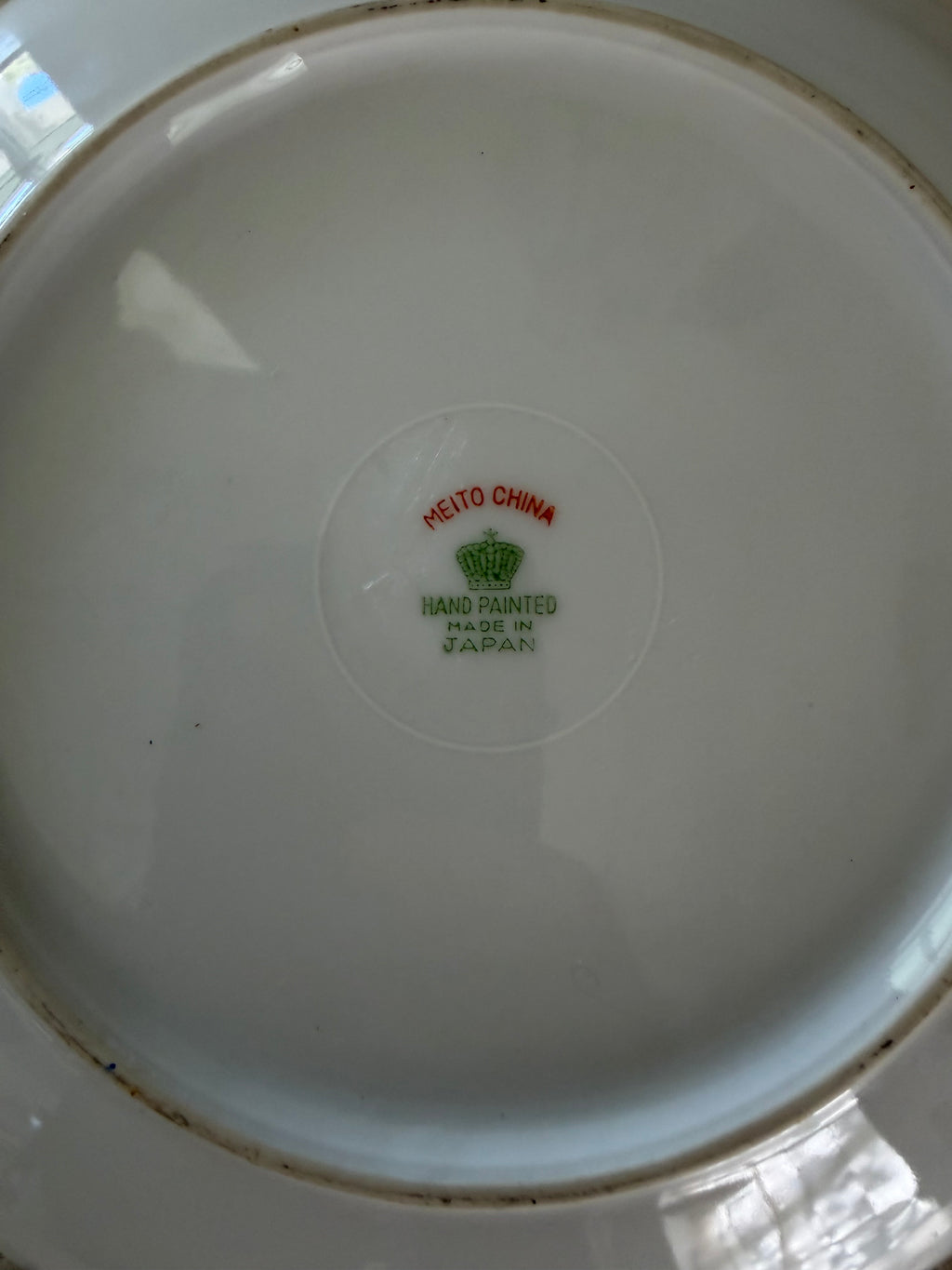Vintage Hand Painted Meito Plate Made In Japan 6-1/2”