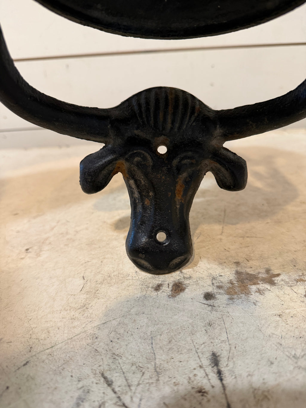 Cast Iron Cows Head Dinner Bell