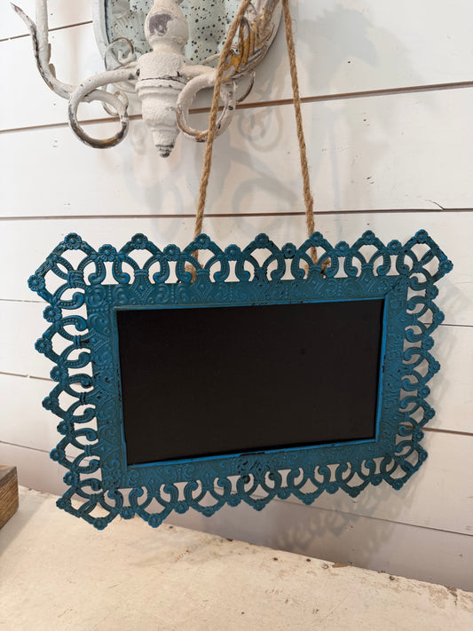 Tin framed Chalkboard will get makeover and art