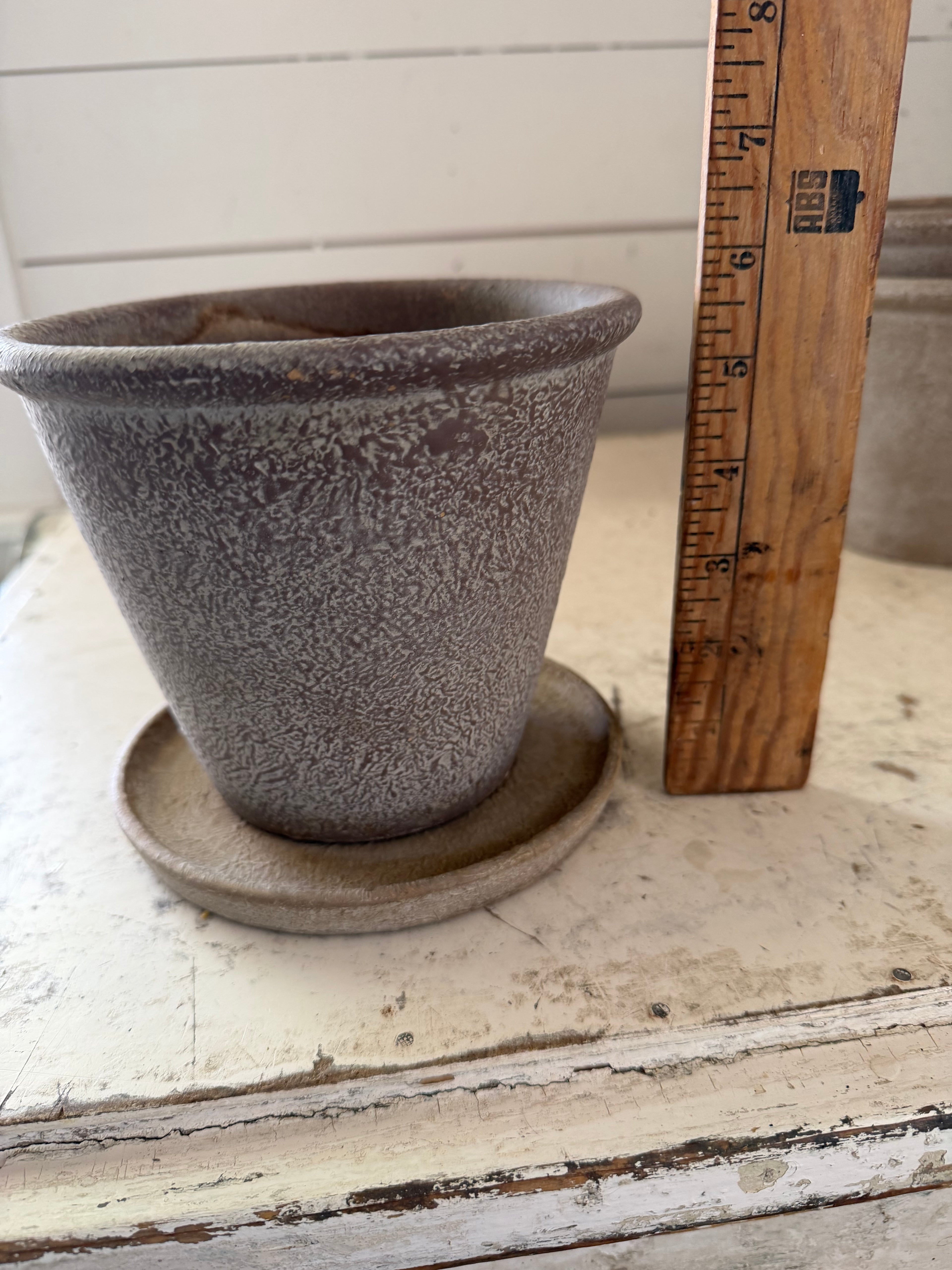 Terracotta Planting Pot In Gray - Sold Individually