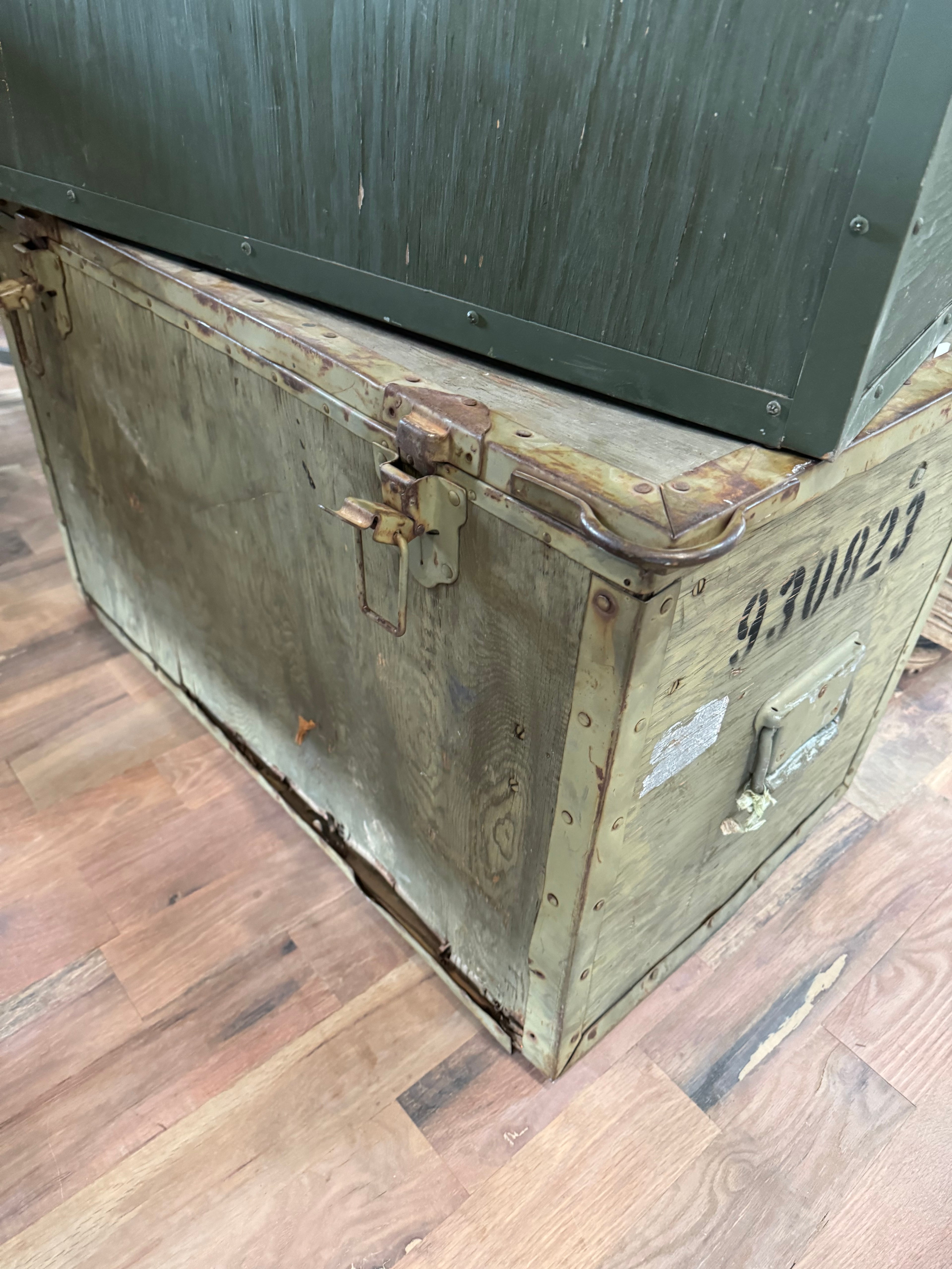 Vintage Military Trunk - Sold Individually