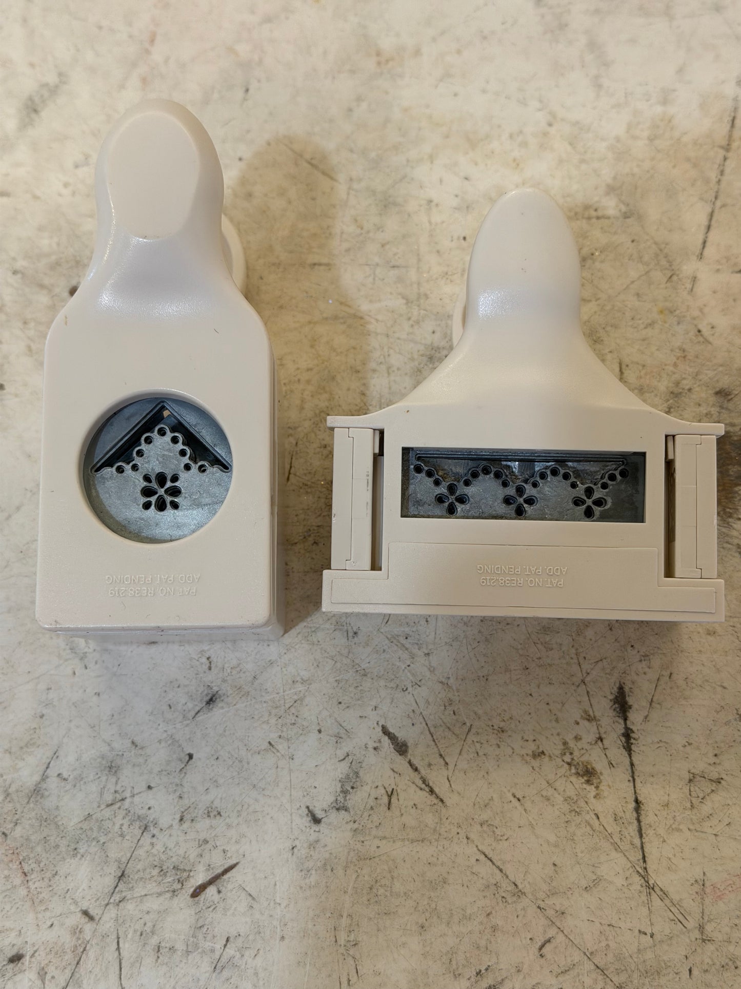 Martha Stewart Punch Around the Page Set 2 Punches Eyelet Lace #8b