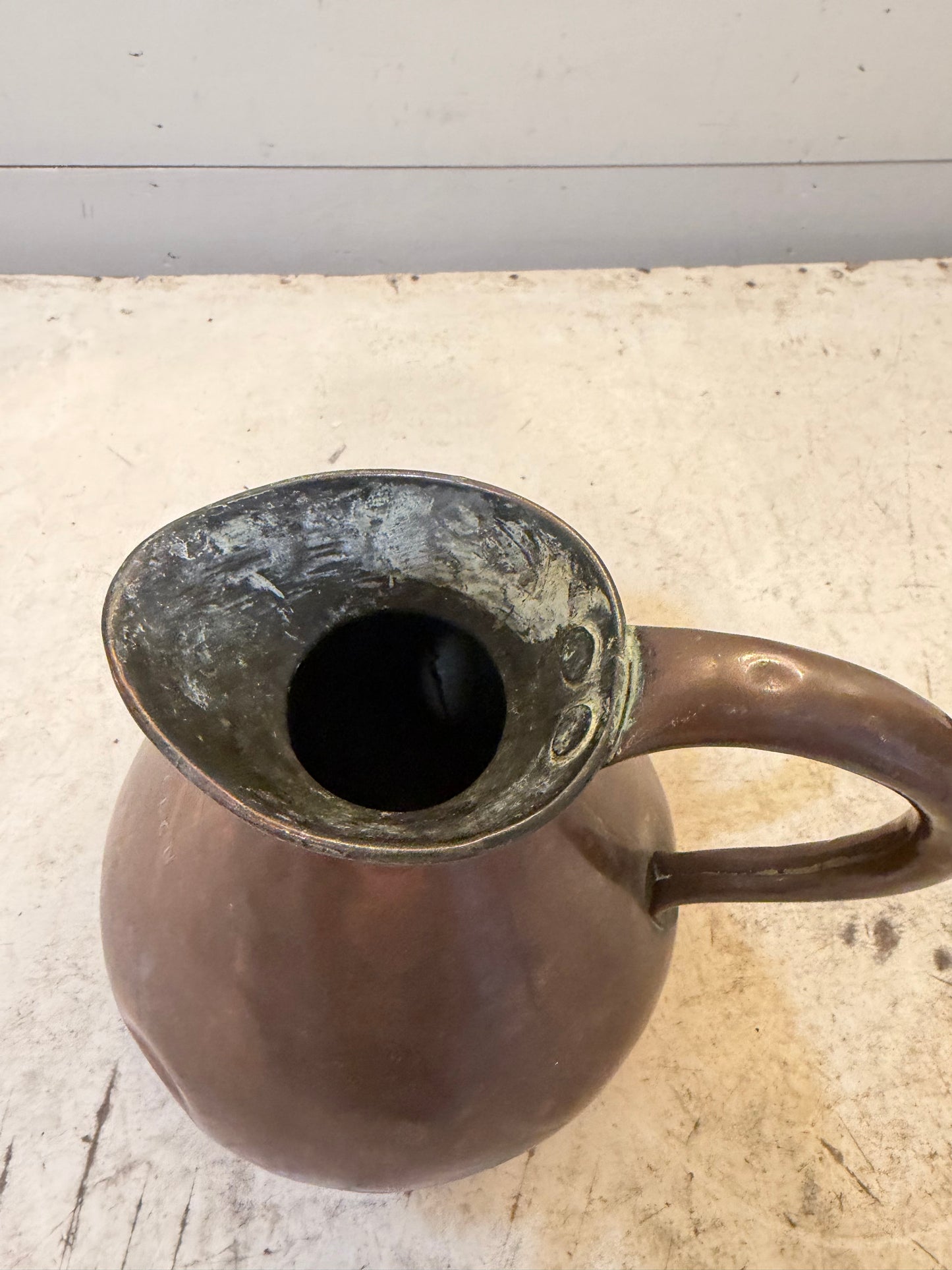 MAntique haystack, copper pitcher, 1/2 gallon size sold individually