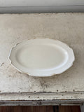 Antique China ruffled edge platter 11”