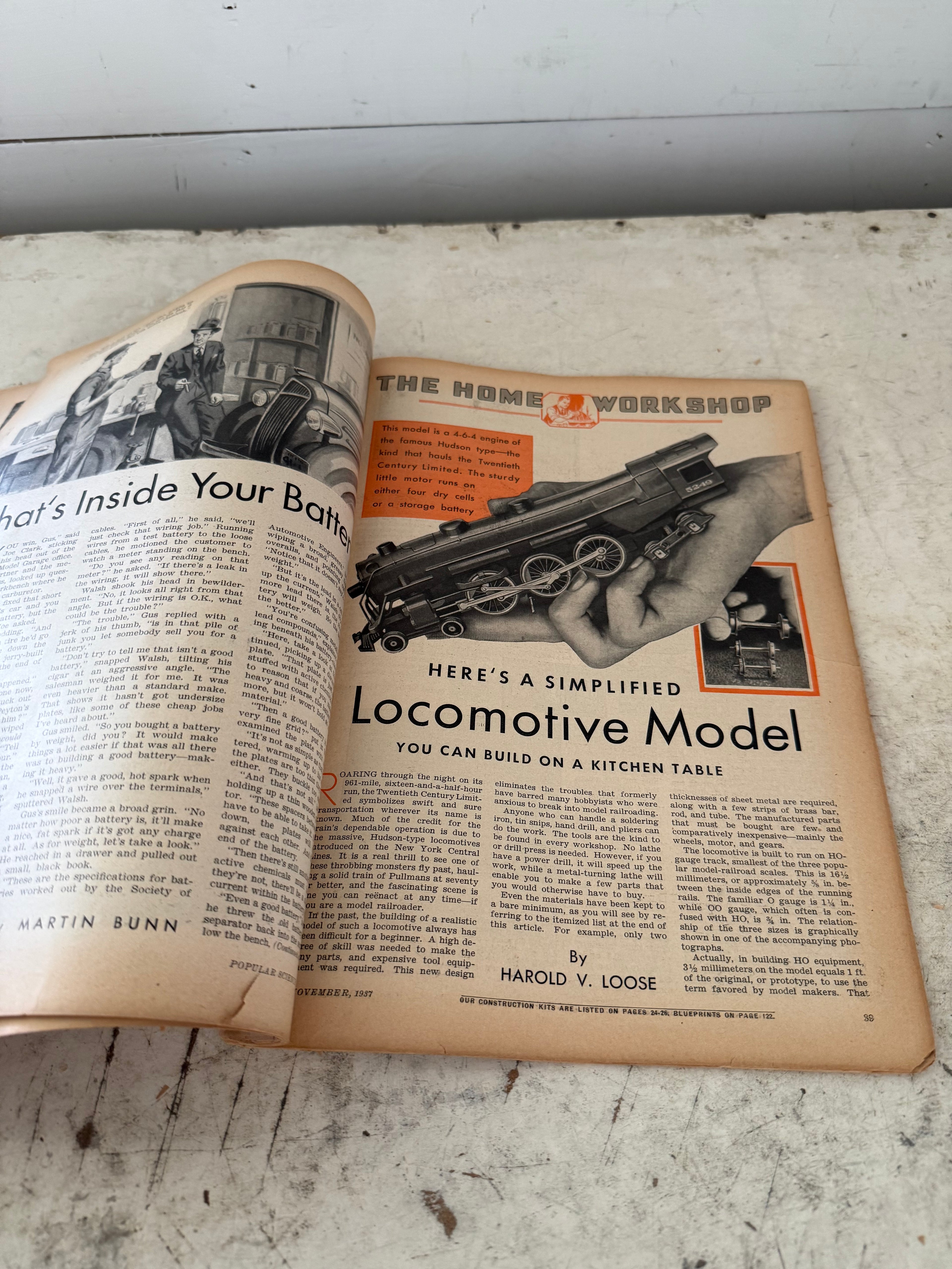 Vintage Popular Mechanics Magazine as is