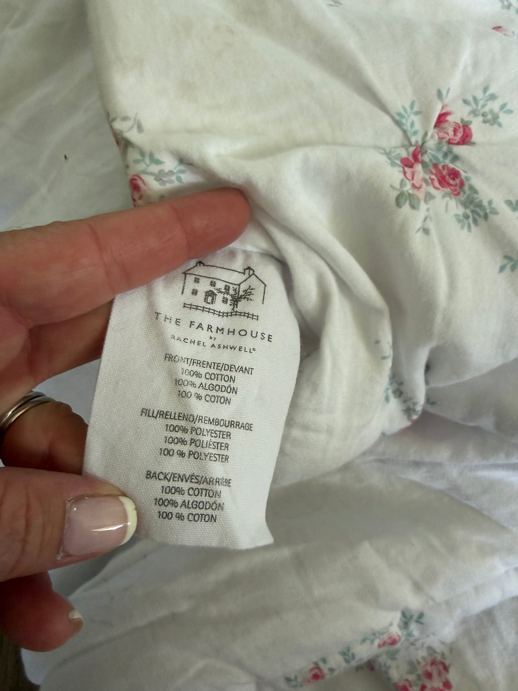 Pink Floral Farmhouse by Rachel Ashwell Comforter and shams king size