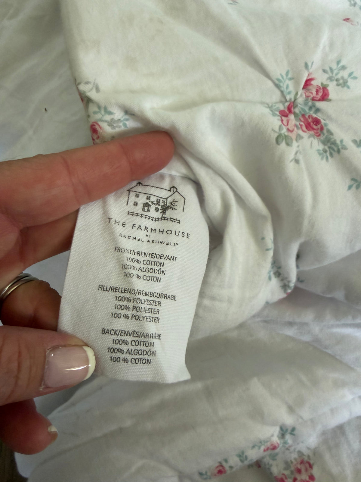 Pink Floral Farmhouse by Rachel Ashwell Comforter and shams king size