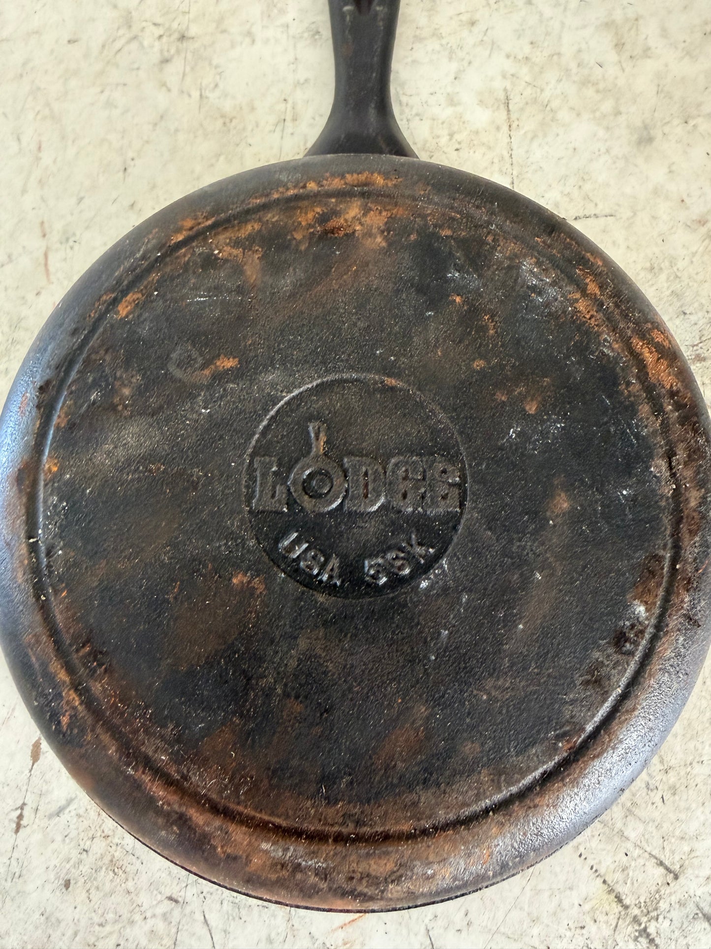 Vintage Lodge 8” Cast Iron Skillet - Will get cleaned and re-seasoned