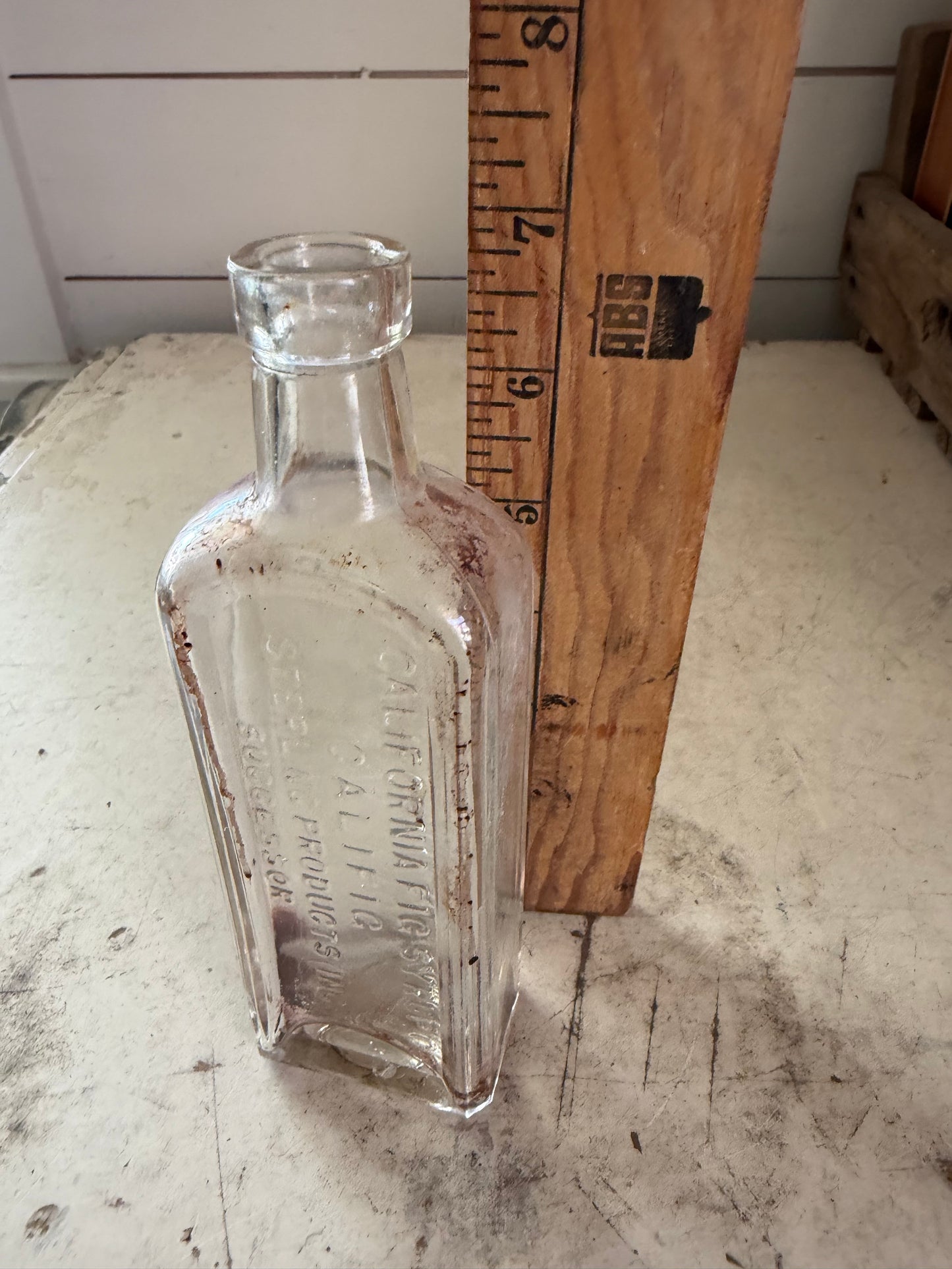 California FIG Syrup CO Califig Sterling Products INC Successor Bottle, Vintage Medicine Bottle, Antique Collector Bottle