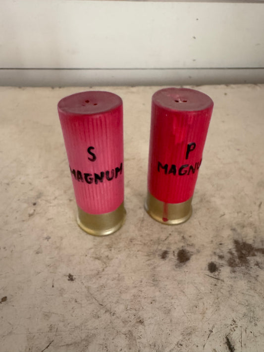 Salt and Pepper Shaker Shotgun shells Magnum