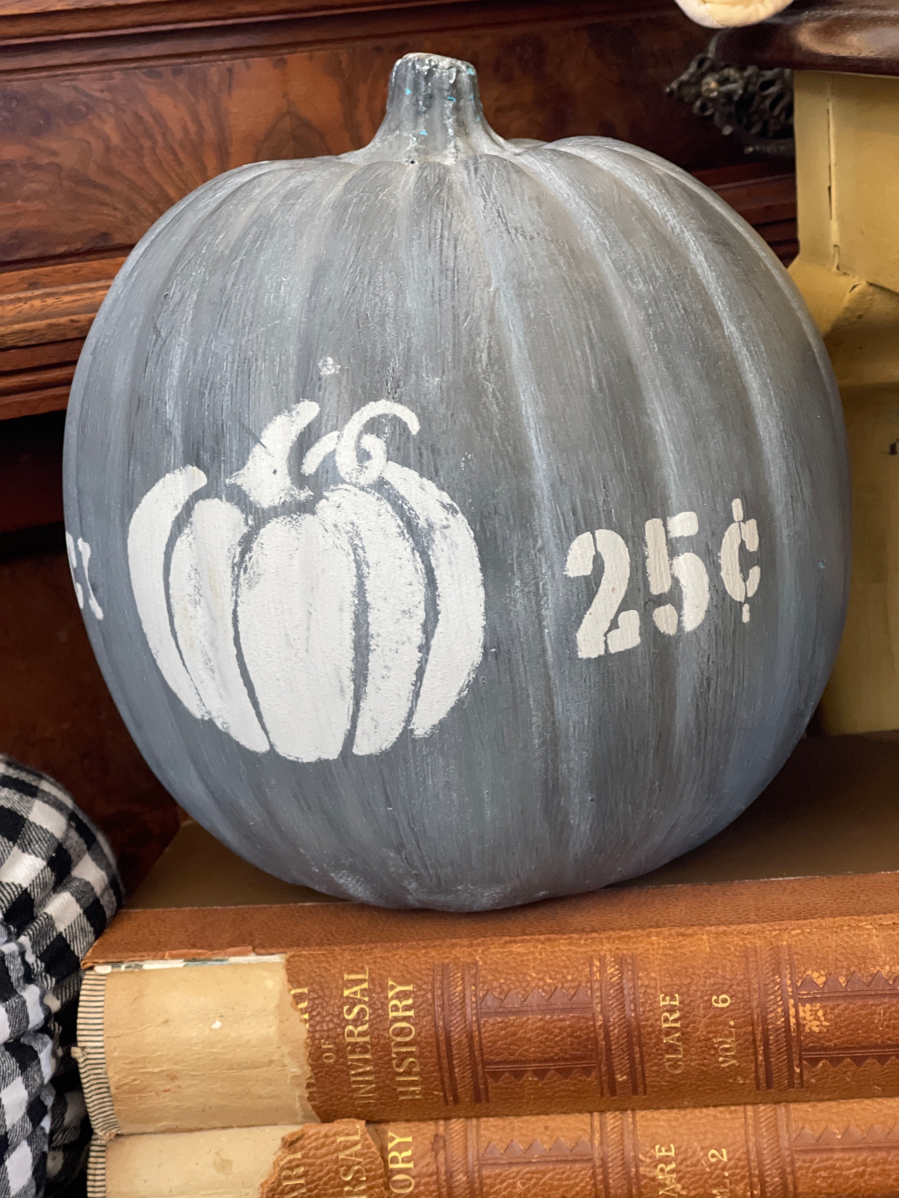 Stenciled Pumpkin