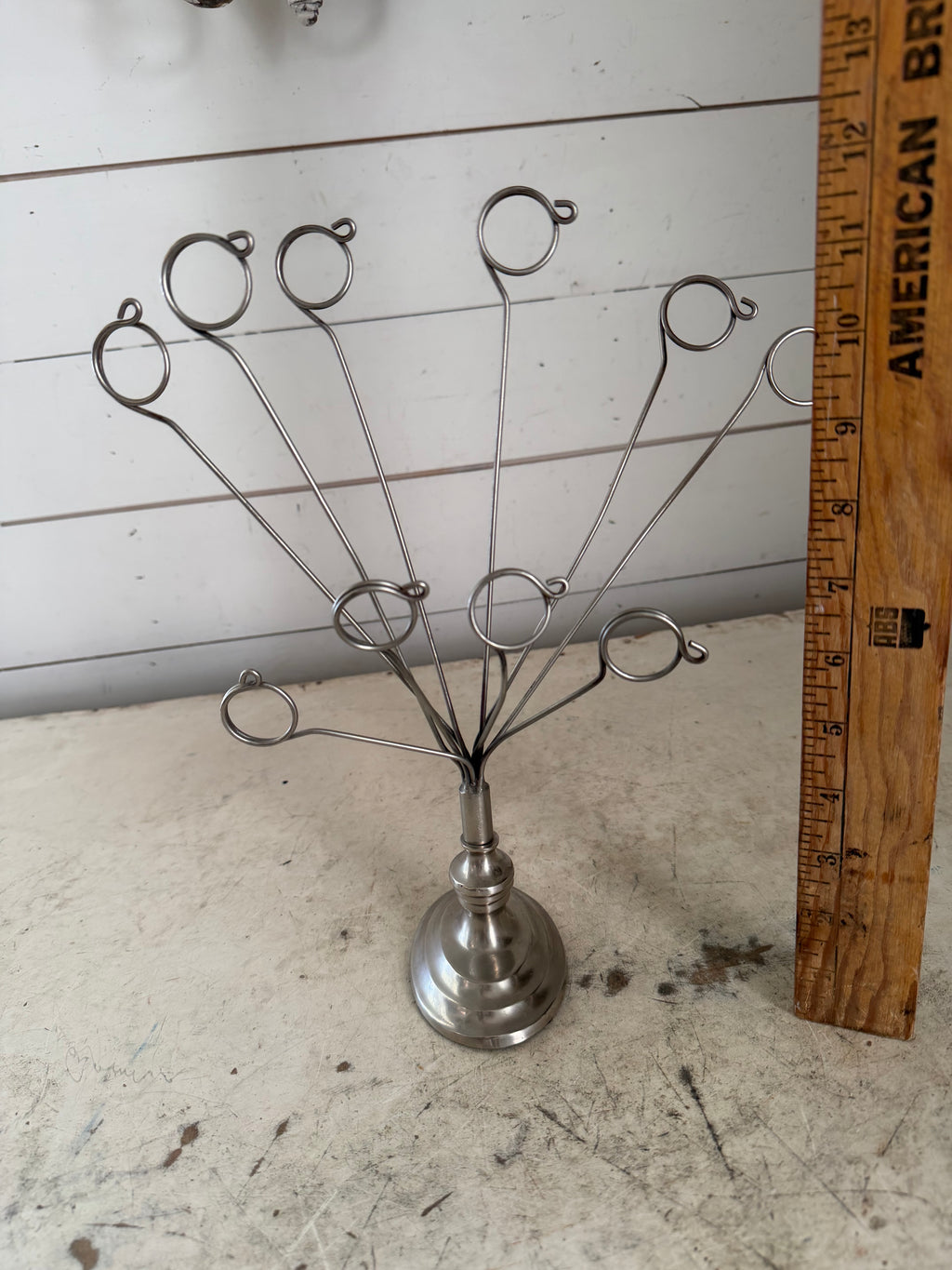 Vintage Metal Post Card or Picture Display