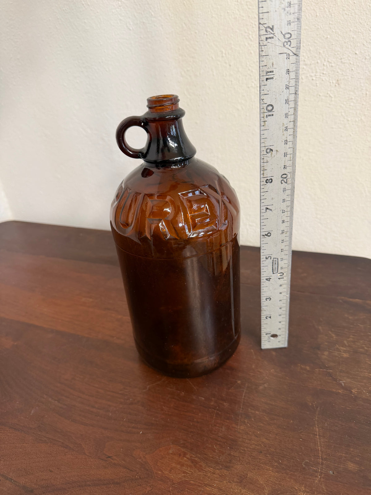 Vintage Amber Purex Bottle
