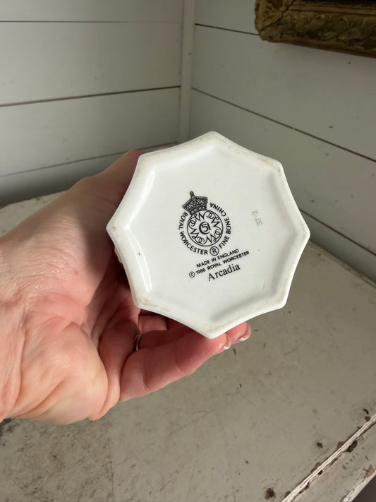 Royal Worcester porcelain vase in the "Arcadia"