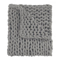 Dove Gray Knit Throw