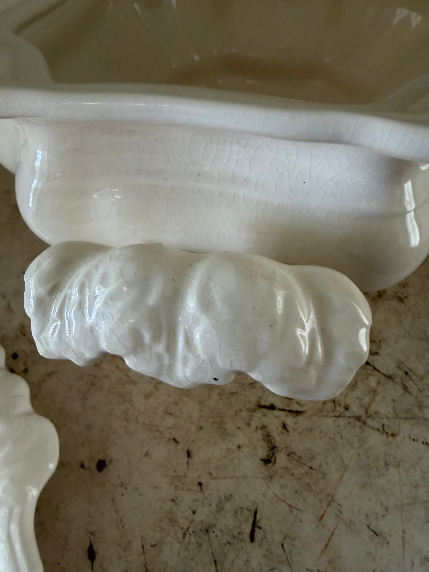 Antique Mason's Patent Ironstone China - Made in England - Missing Lid And Ladle small chip inside lip