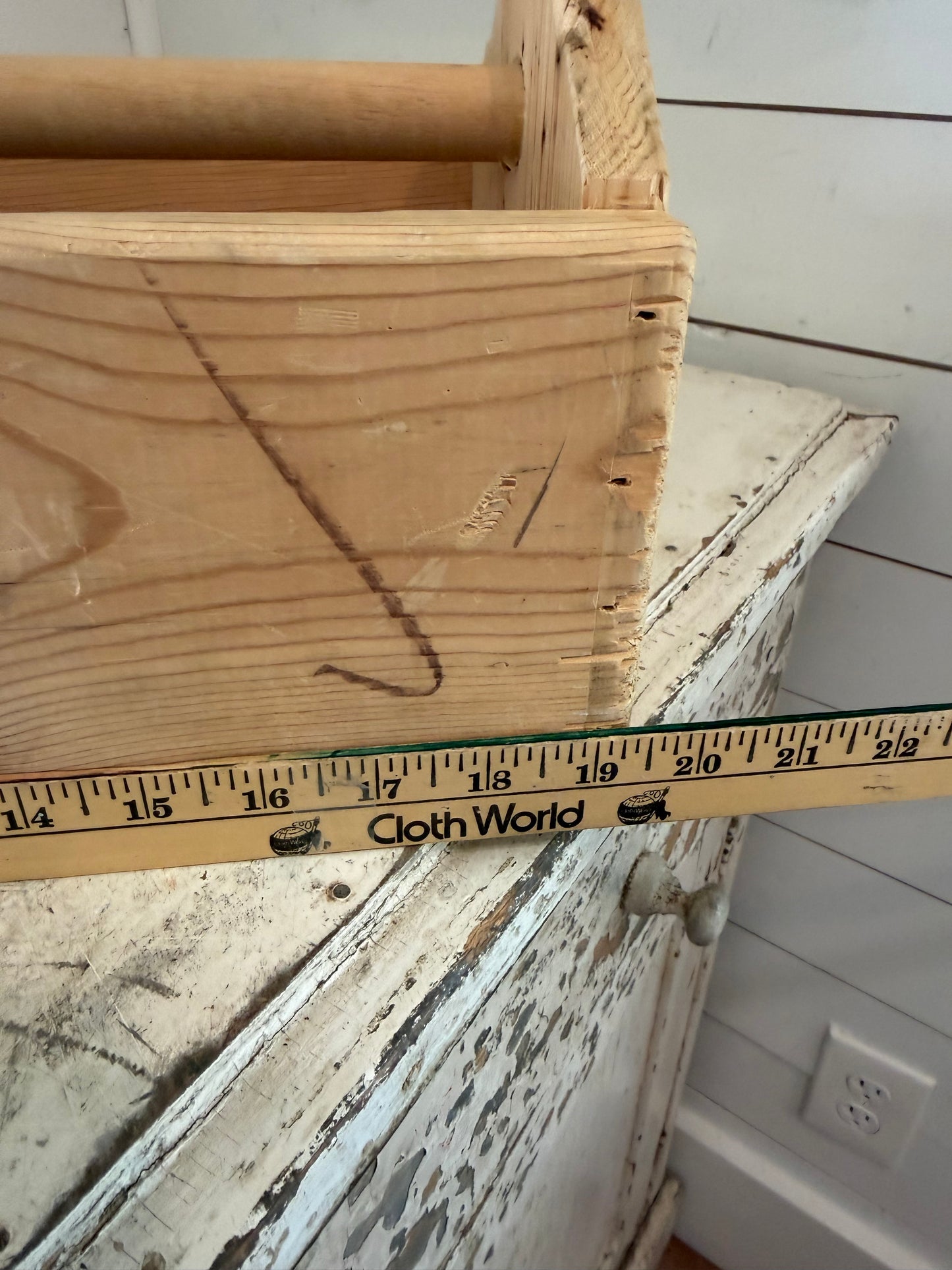 Handmade wooden tote will get makeover
