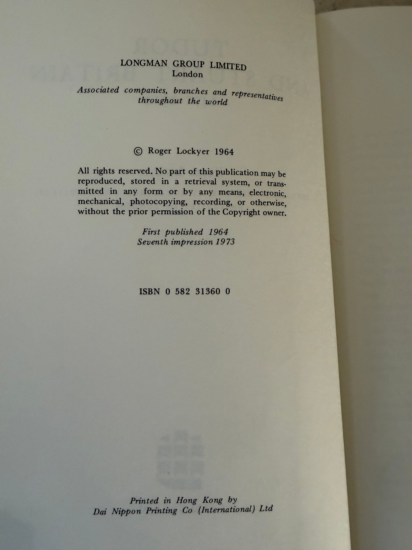 Tudor and Stuart Britain, 1471-1714 by Roger Lockyer