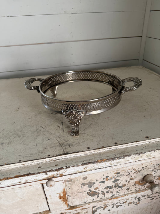 Silver plate Casserole dish holder will get makeover