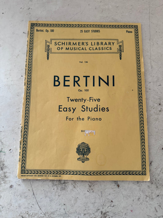 Bertini Piano Music Volume 136