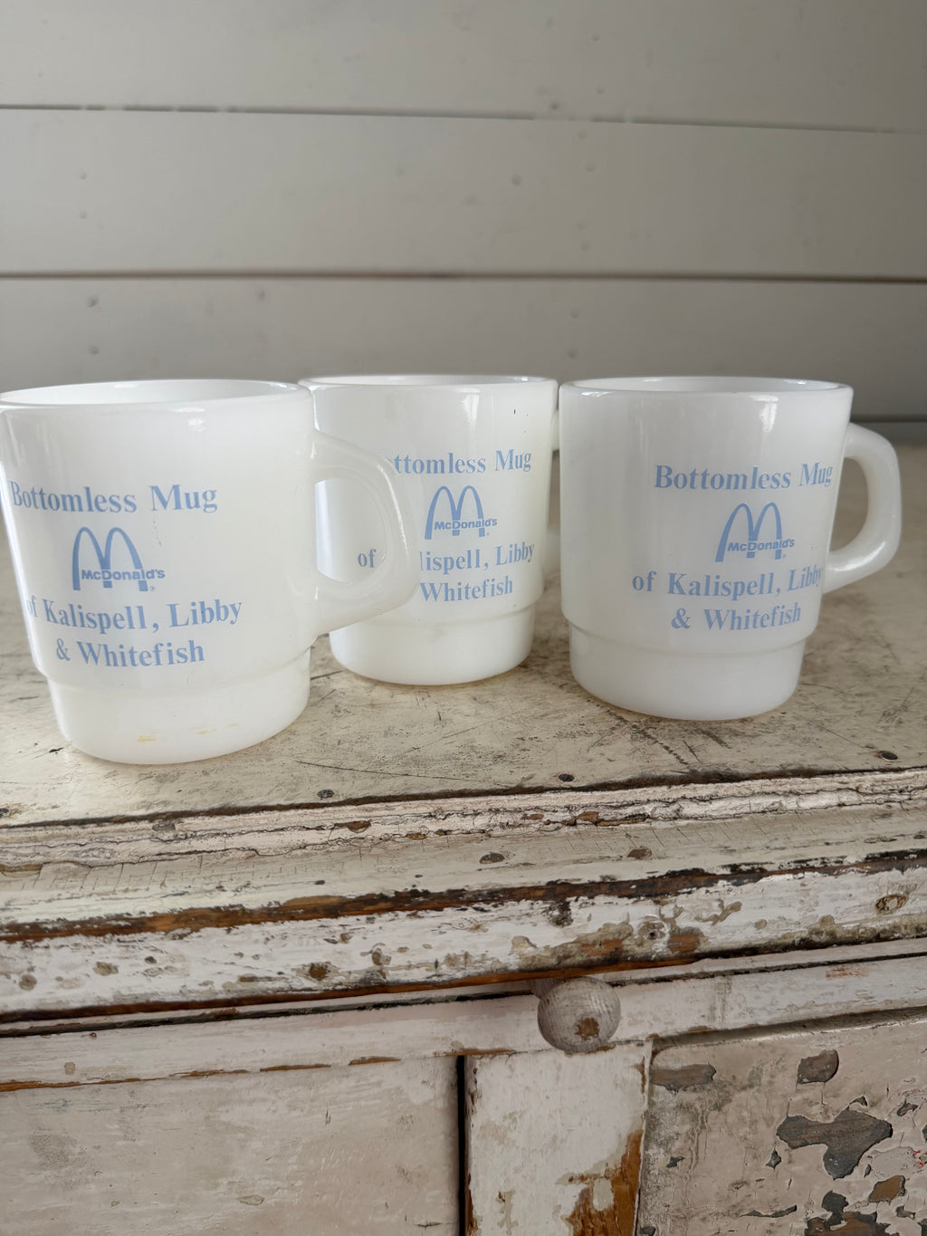 Vintage milk glass, McDonald’s bottomless mug - sold individually
