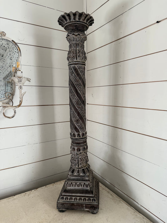 Oversized Ornate Candlestick 36” tall