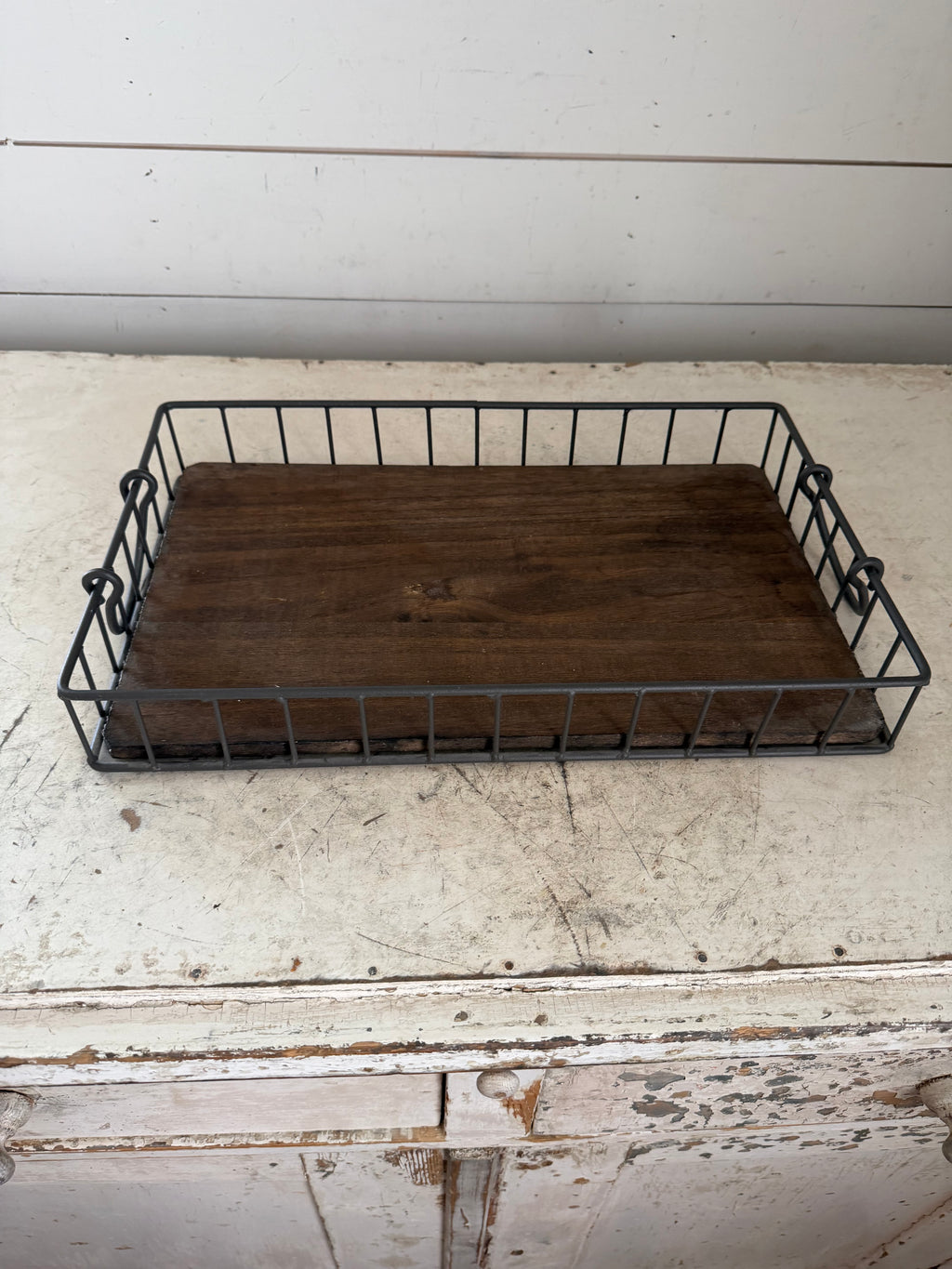 Wood and Metal Tray will get makeover