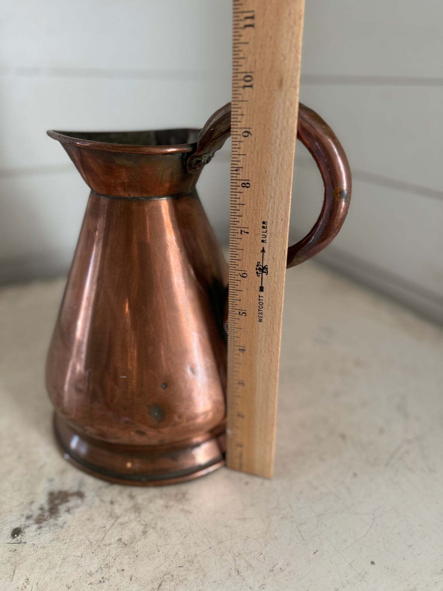 Antique English 1/2 Gallon Copper Jug