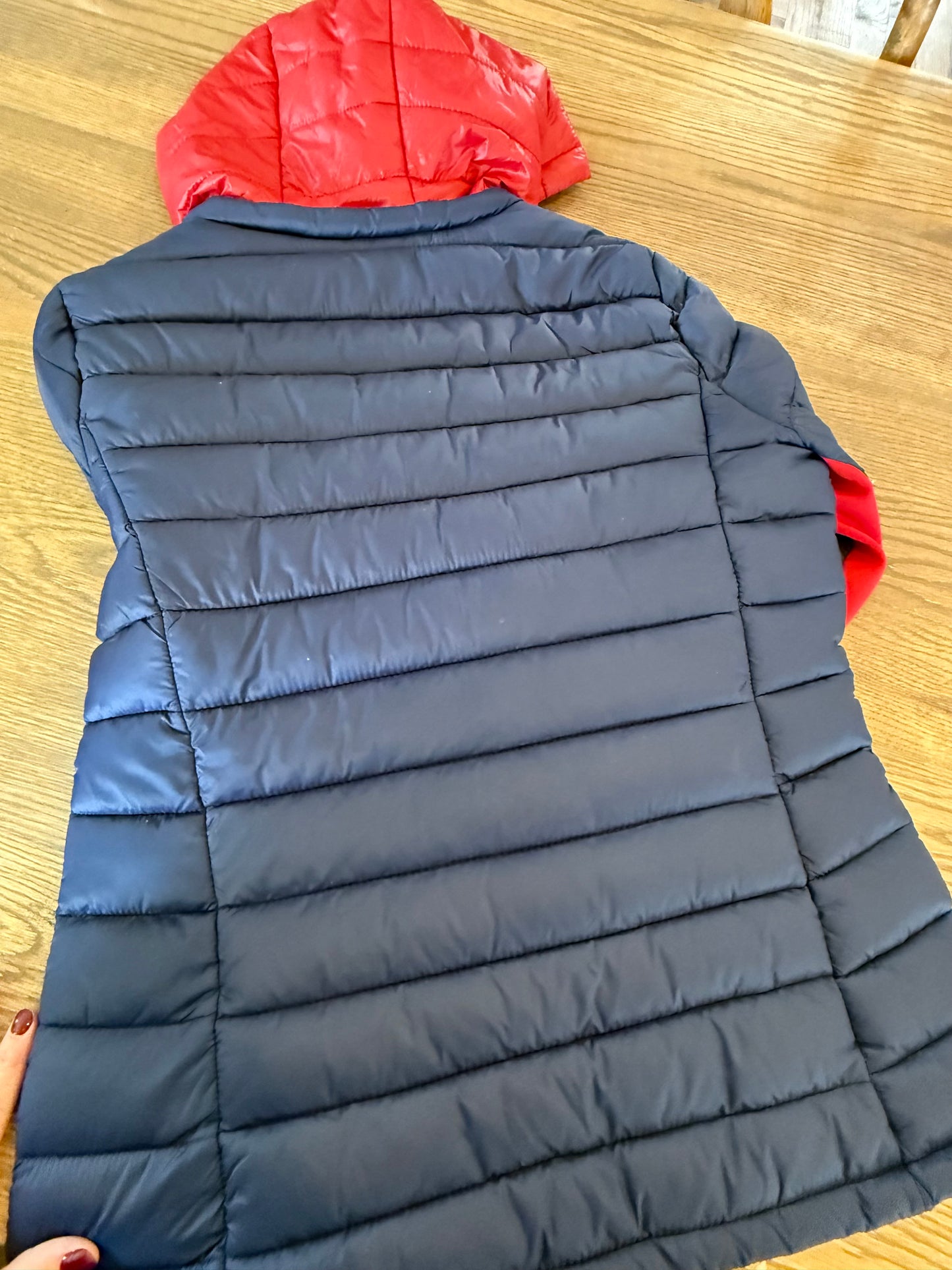 Tommy Hilfiger Womens Packable Hooded Puffer Zip Jacket Size S