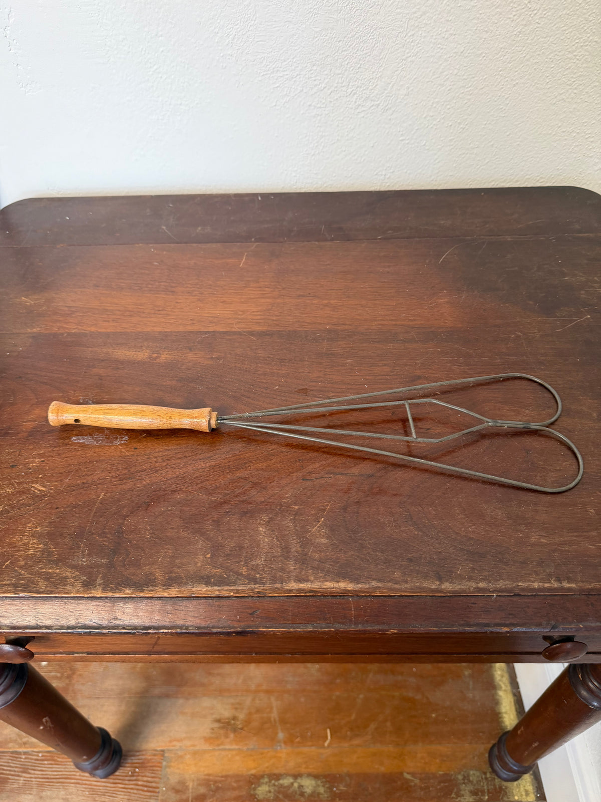 Vintage Rug Beater With Wood Handle
