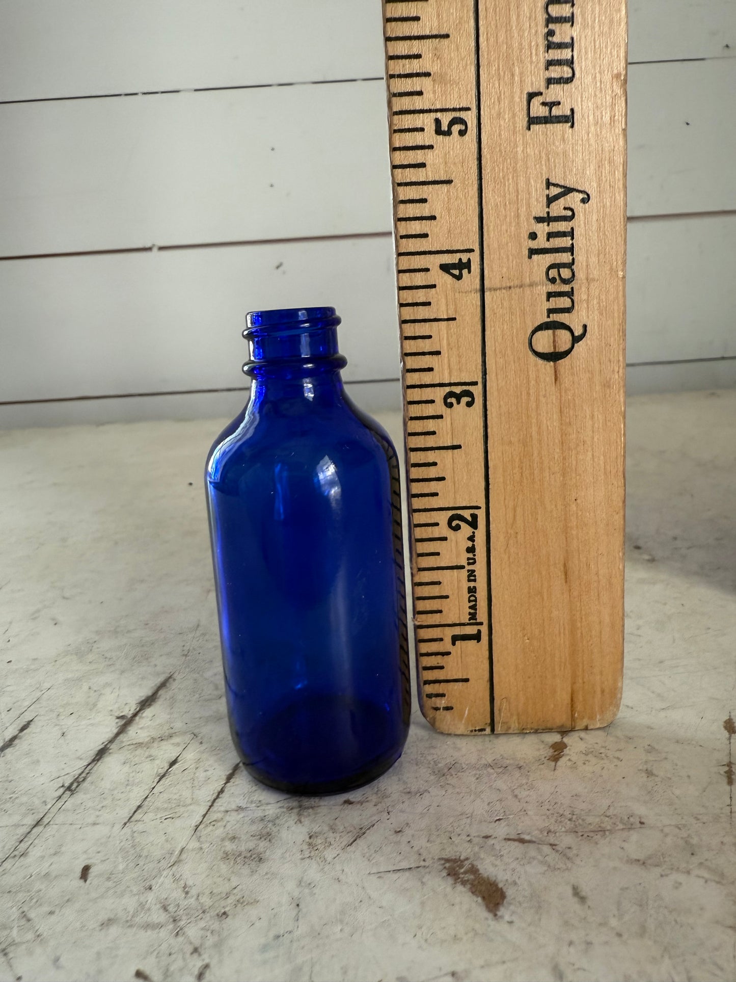 Cobalt blue and amber bottles sold individually