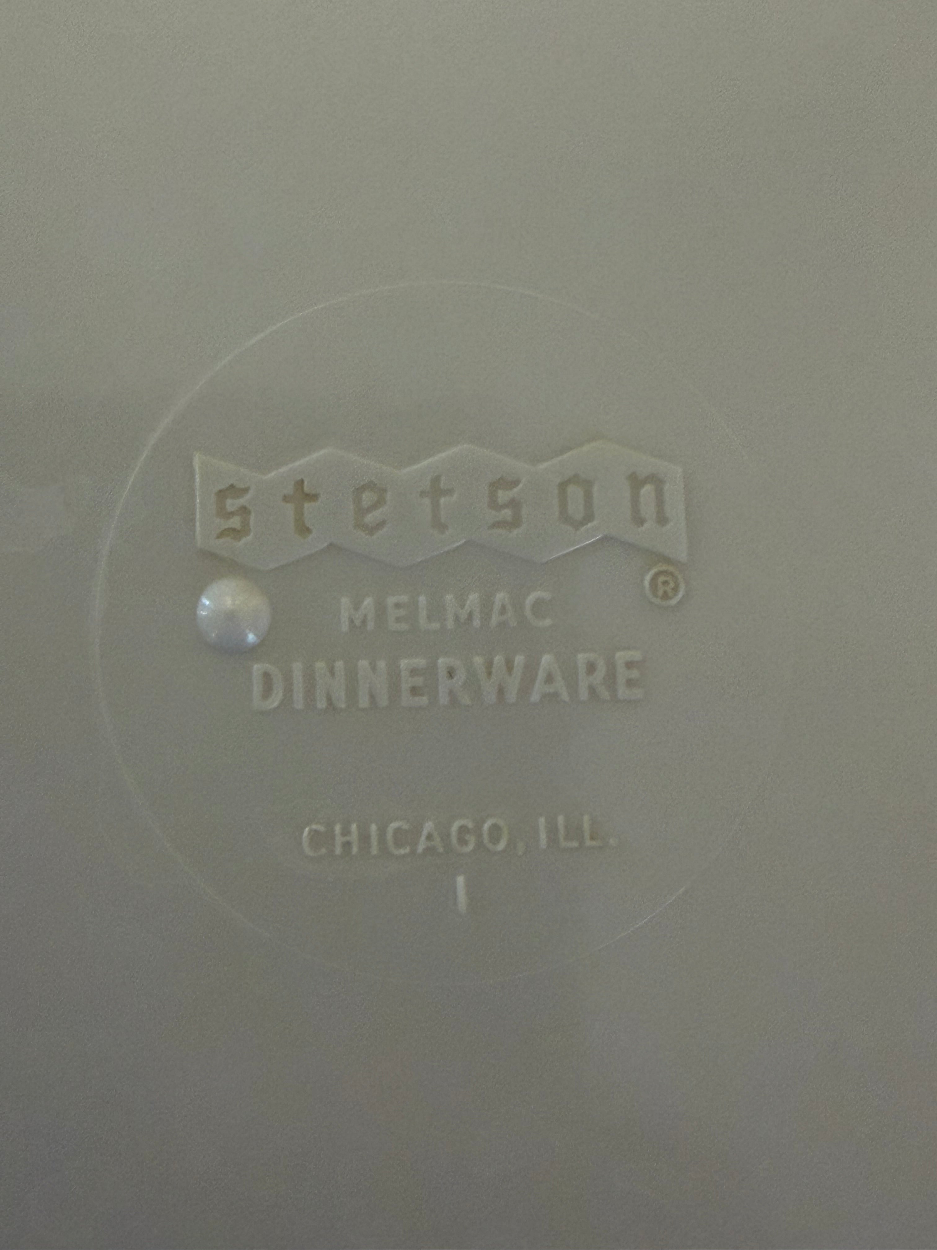 Stetson, Melmac 7” plate sold individually