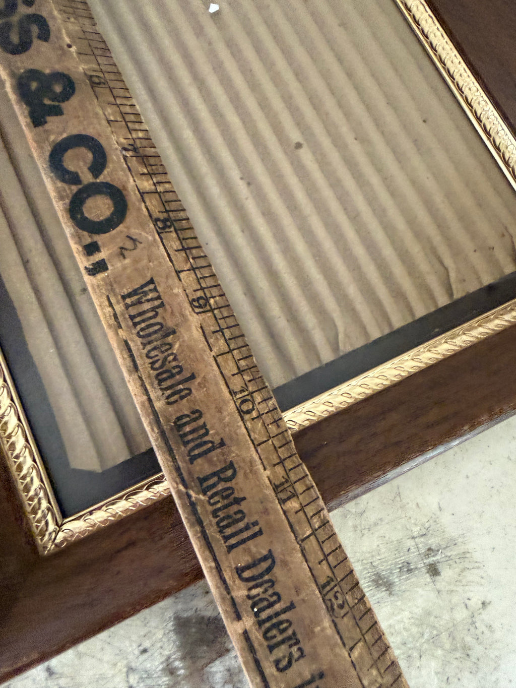 Brass and wood frame will get art