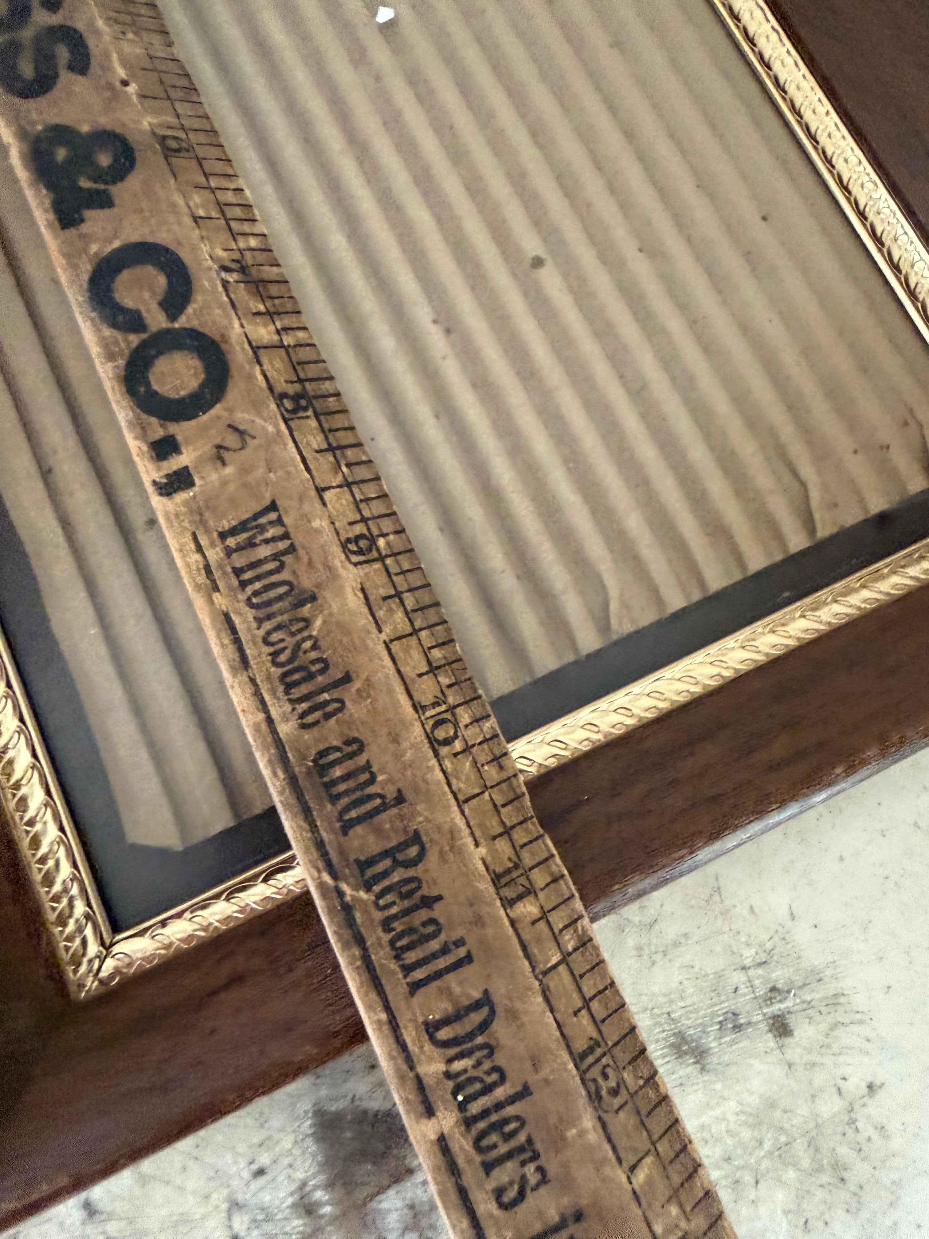 Brass and wood frame will get art