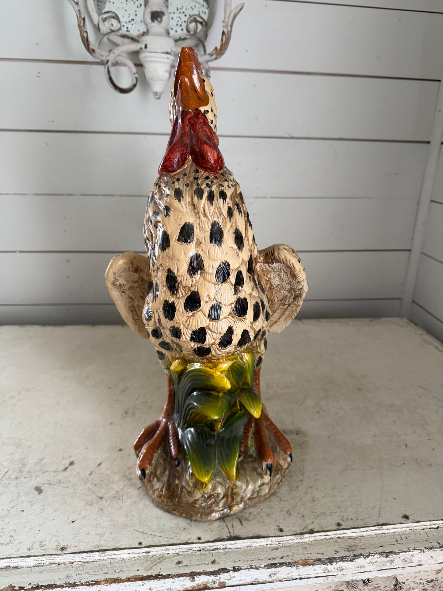 Large Ceramic Rooster Will Get Makeover
