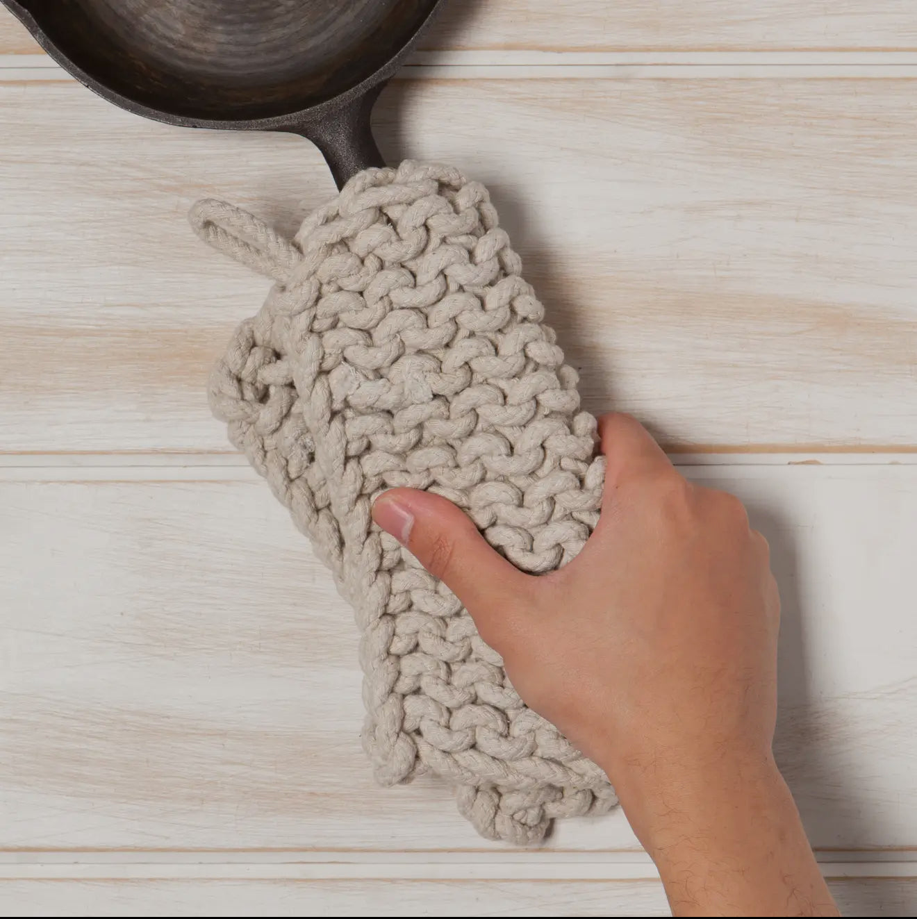 Dove Knit Potholder