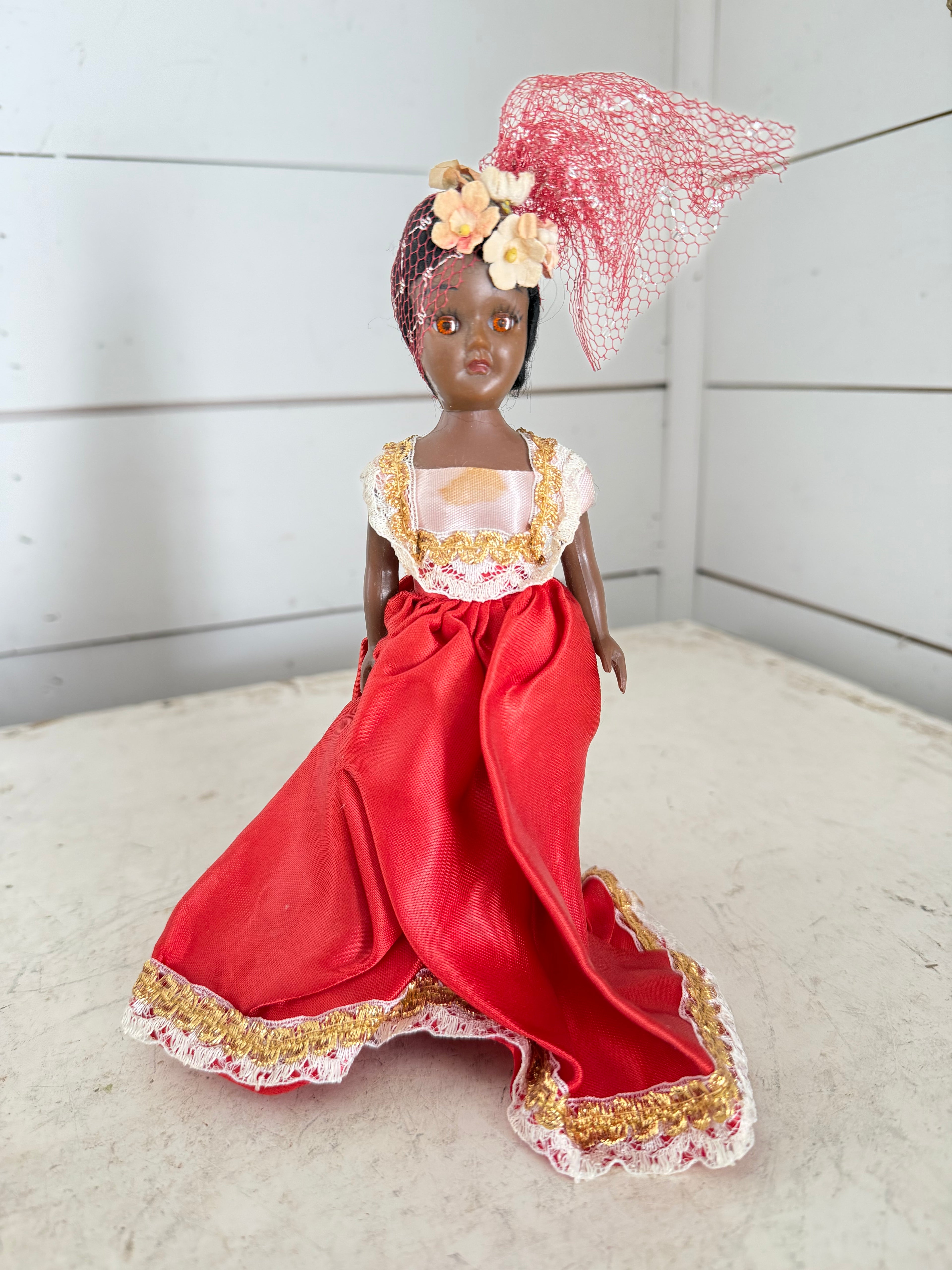 Vintage Cultures Of The World Gas Station Fashion Doll, African, Sleepy Eyes