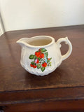 Vintage ceramic creamer with Strawberry pattern