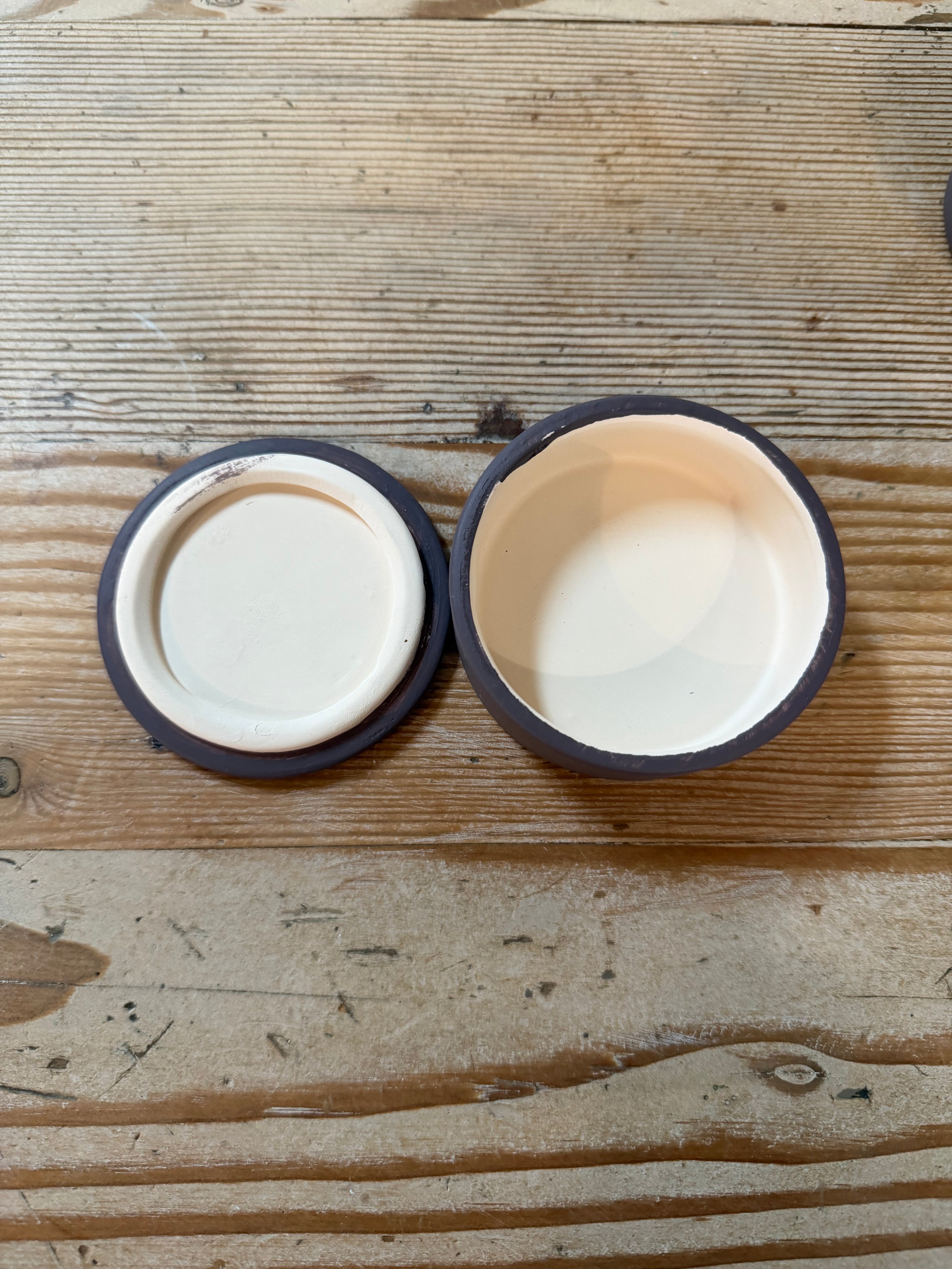 3” ceramic Trinket Dishes with IOD Floral Transfers - Sold Individually