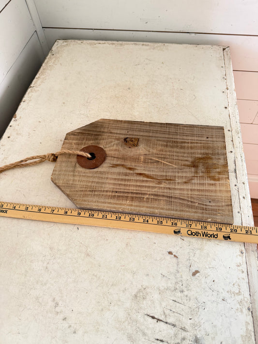 Large Wooden Tag will get makeover