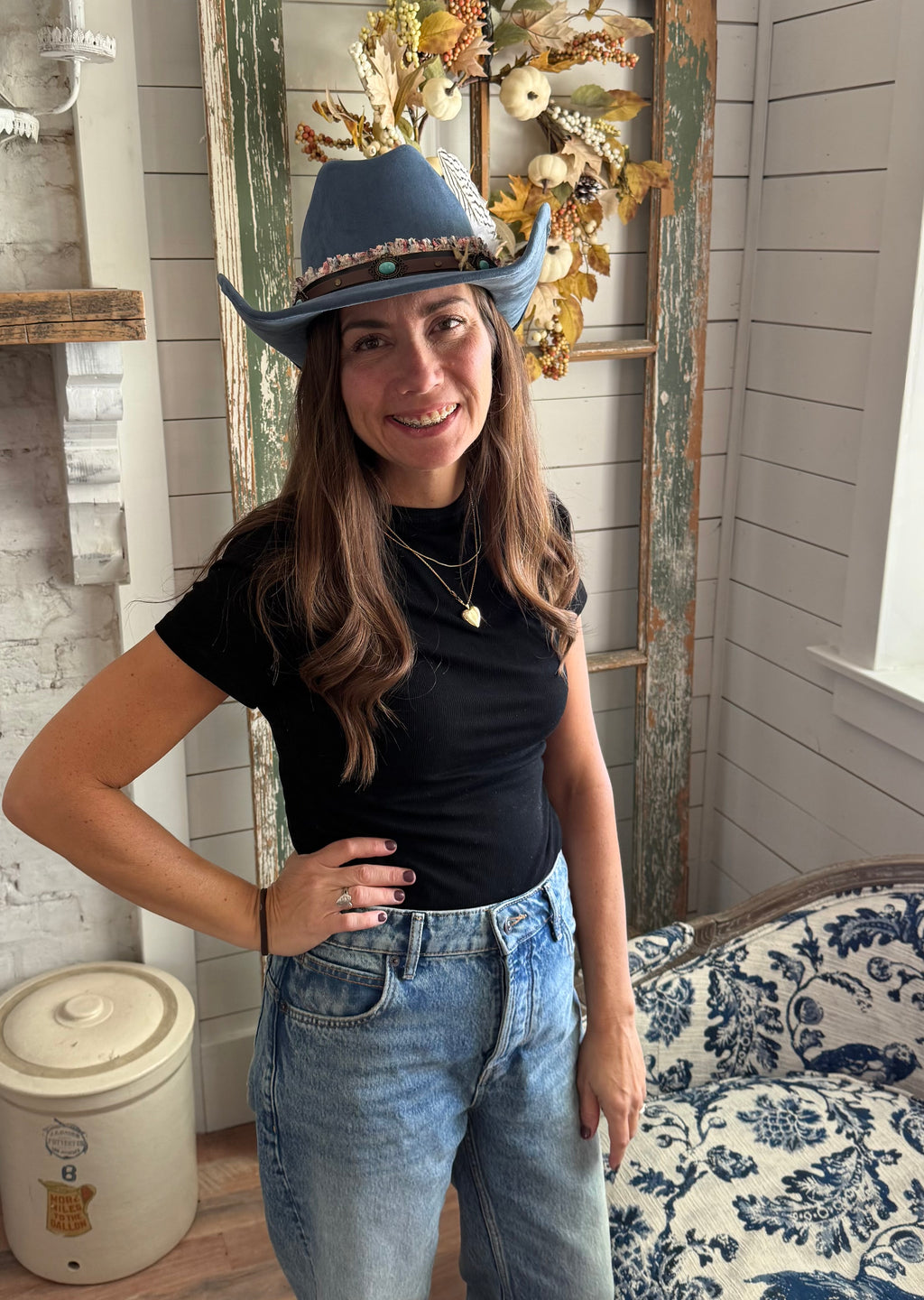 Cowgirl Hat - Custom Embelished - E