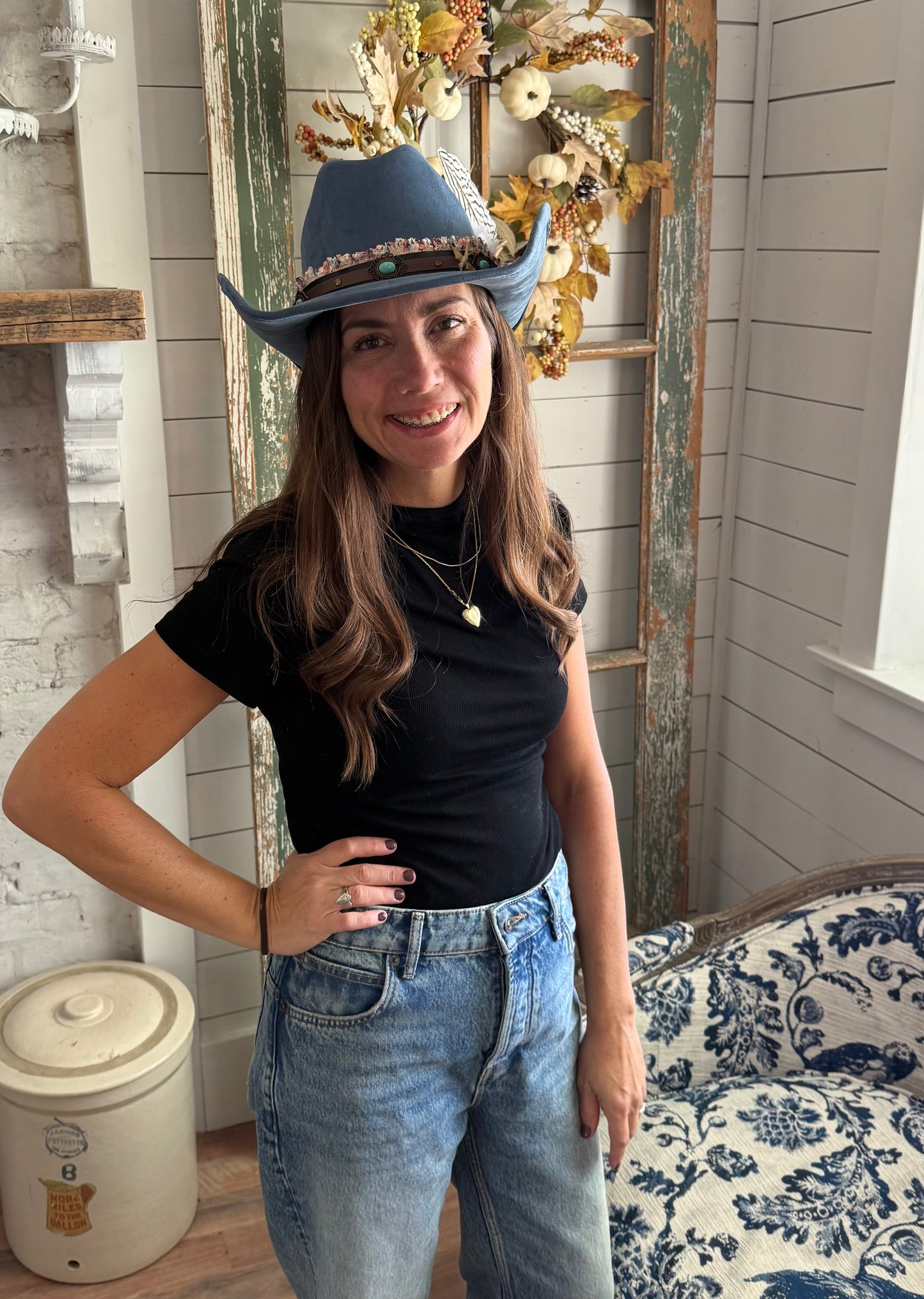 Cowgirl Hat - Custom Embelished - E