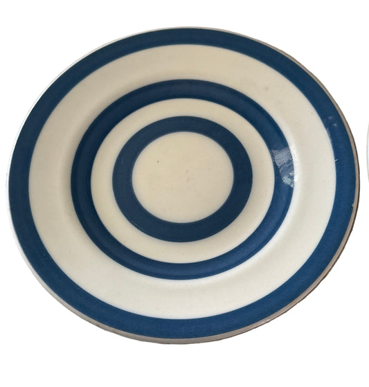 Cornishware Style Plate stamped made in England